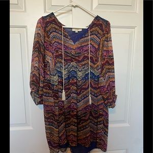 Sale: Umgee USA cute flowy short pattern dress. Like new condition -  medium